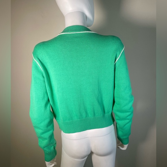 CAbi Jeweled Buttons Burst of Mint Wallis Cardigan Sweater in Julep (Green) M - Picture 10 of 16